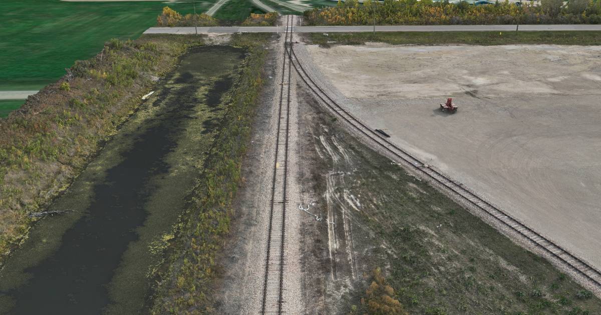 High-resolution 3D mesh model of a remote pipeline corridor