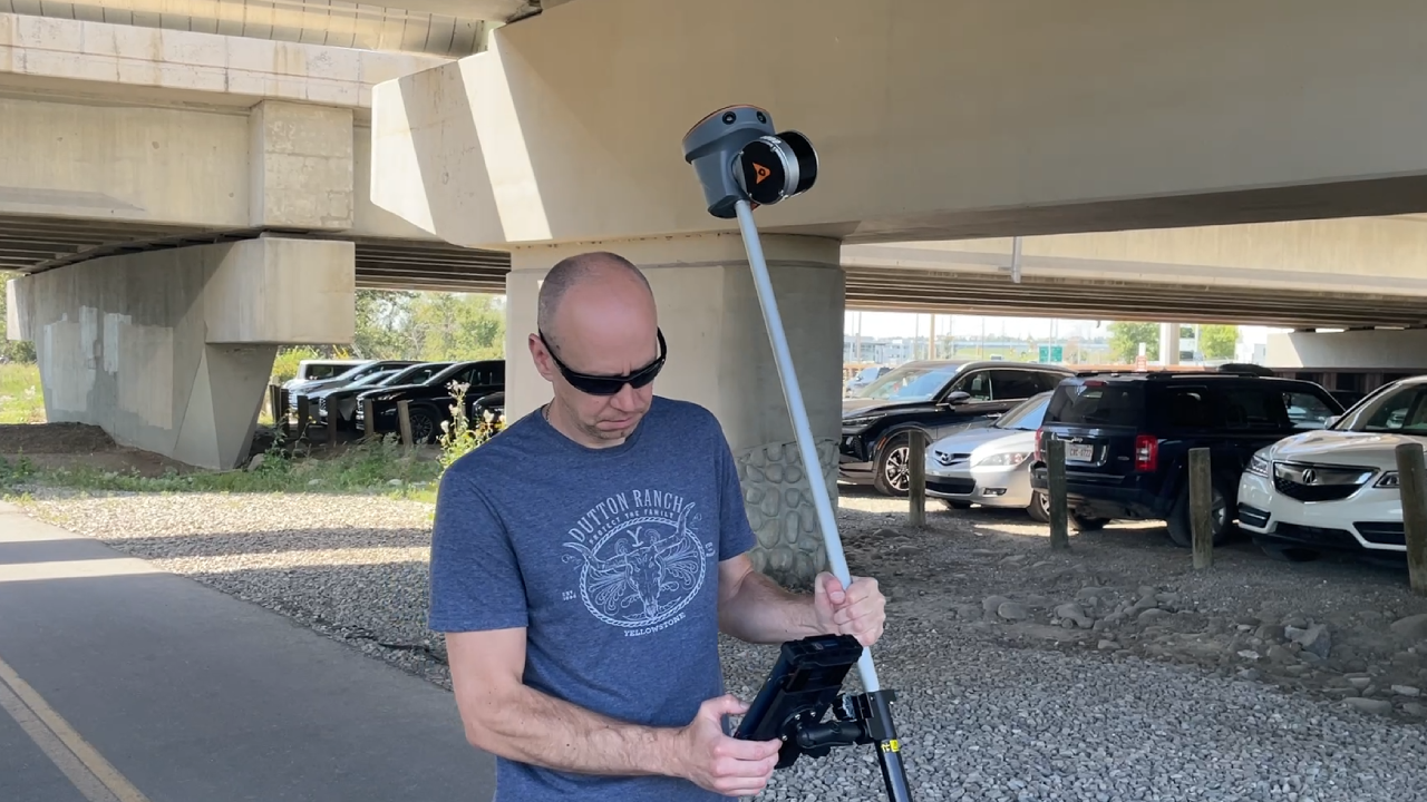 scanning bridge with Mobile SLAM